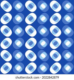 Flat seamless pattern for prints, cobwebs, textiles, advertising and any design projects. Simple rounded shapes will decorate any surface or thing and make it attractive.