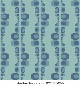 Flat seamless pattern for prints, cobwebs, textiles, advertising and any design projects. Simple rounded shapes will decorate any surface or thing and make it attractive.