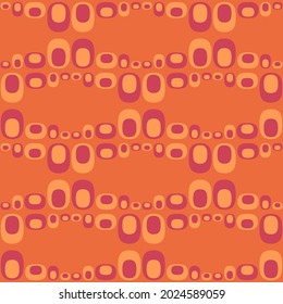 Flat seamless pattern for prints, cobwebs, textiles, advertising and any design projects. Simple rounded shapes will decorate any surface or thing and make it attractive.