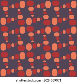 Flat seamless pattern for prints, cobwebs, textiles, advertising and any design projects. Simple rounded shapes will decorate any surface or thing and make it attractive.