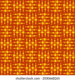 Flat seamless pattern for prints, cobwebs, textiles, advertising and any design projects. Simple rounded shapes will decorate any surface or thing and make it attractive.