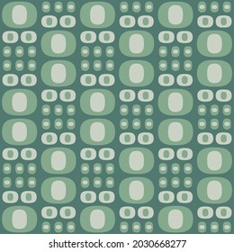 Flat seamless pattern for prints, cobwebs, textiles, advertising and any design projects. Simple rounded shapes will decorate any surface or thing and make it attractive.