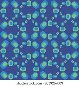 Flat seamless pattern for prints, cobwebs, textiles, advertising and any design projects. Simple rounded shapes will decorate any surface or thing and make it attractive.