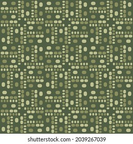 Flat seamless pattern for prints, cobwebs, textiles, advertising and any design projects. Simple rounded shapes will decorate any surface or thing and make it attractive.