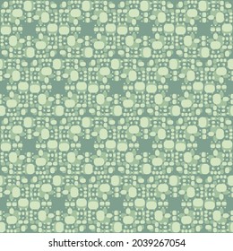 Flat seamless pattern for prints, cobwebs, textiles, advertising and any design projects. Simple rounded shapes will decorate any surface or thing and make it attractive.