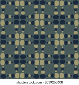 Flat seamless pattern for prints, cobwebs, textiles, advertising and any design projects. Simple rounded shapes will decorate any surface or thing and make it attractive.