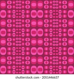 Flat seamless pattern for prints, cobwebs, textiles, advertising and any design projects. Simple rounded shapes will decorate any surface or thing and make it attractive.
