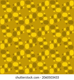 Flat seamless pattern for prints, cobwebs, textiles, advertising and any design projects. Simple rounded shapes will decorate any surface or thing and make it attractive.