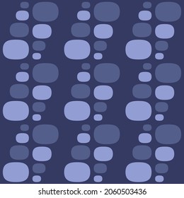 Flat seamless pattern for prints, cobwebs, textiles, advertising and any design projects. Simple rounded shapes will decorate any surface or thing and make it attractive.
