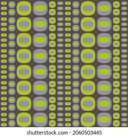 Flat seamless pattern for prints, cobwebs, textiles, advertising and any design projects. Simple rounded shapes will decorate any surface or thing and make it attractive.