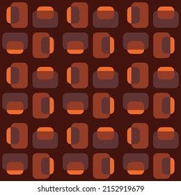 Flat seamless pattern for prints, cobwebs, textiles, advertising and any design projects. Simple rounded shapes will decorate any surface or thing and make it attractive.