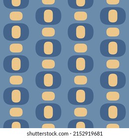 Flat seamless pattern for prints, cobwebs, textiles, advertising and any design projects. Simple rounded shapes will decorate any surface or thing and make it attractive.