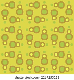 Flat seamless pattern for prints, cobwebs, textiles, advertising and any design projects. Simple rounded shapes will decorate any surface or thing and make it attractive.