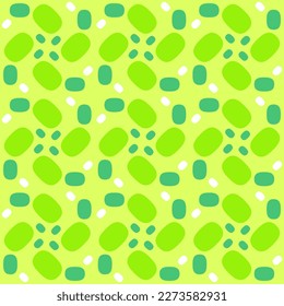 Flat seamless pattern for prints, cobwebs, textiles, advertising and any design projects. Simple rounded shapes will decorate any surface or thing and make it attractive.