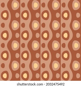 Flat seamless pattern for textiles, web, advertising, prints and any design projects. Simple natural rounded shapes will decorate any surface or thing and make it attractive.