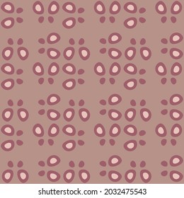 Flat seamless pattern for textiles, web, advertising, prints and any design projects. Simple natural rounded shapes will decorate any surface or thing and make it attractive.