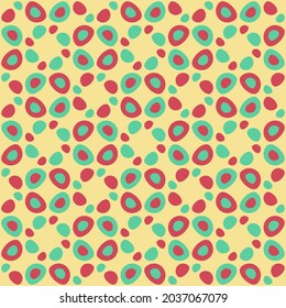Flat seamless pattern for textiles, web, advertising, prints and any design projects. Simple natural rounded shapes will decorate any surface or thing and make it attractive.