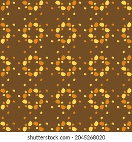 Flat seamless pattern for textiles, web, advertising, prints and any design projects. Simple natural rounded shapes will decorate any surface or thing and make it attractive.