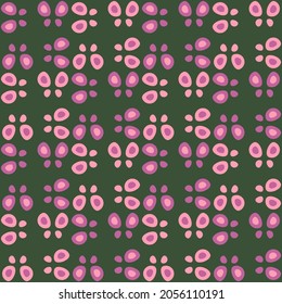 Flat seamless pattern for textiles, web, advertising, prints and any design projects. Simple natural rounded shapes will decorate any surface or thing and make it attractive.