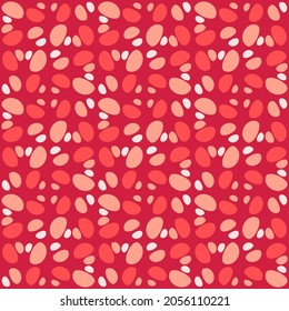 Flat seamless pattern for textiles, web, advertising, prints and any design projects. Simple natural rounded shapes will decorate any surface or thing and make it attractive.