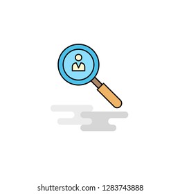 Flat Search avatar  Icon. Vector