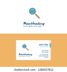 Flat Search Logo and Visiting Card Template. Busienss Concept Logo Design