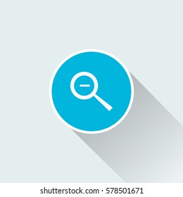 flat search minus icon