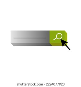 Flat search string for banner design. Computer interface. Vector illustration. Stock image. 