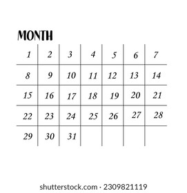 Flat search string for banner design. Computer interface glider calendar.Vector illustration. Stock image.