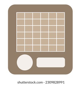 Cadena de búsqueda plana para el plan de banners,diseño de calendario. Interfaz de equipo. Ilustración vectorial. Imagen de archivo.