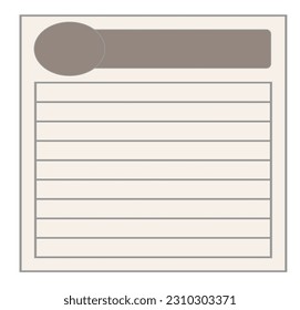 Flat search string for banner plan,calendar design. Computer interface. Vector illustration. Stock image.