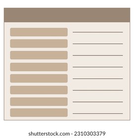 Flat search string for banner plan,calendar design. Computer interface. Vector illustration. Stock image.