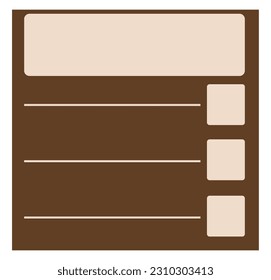 Flat search string for banner plan,calendar design. Computer interface. Vector illustration. Stock image.
