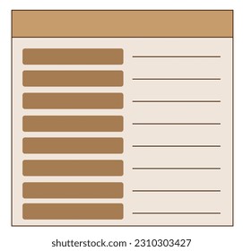 Flat search string for banner plan,calendar design. Computer interface. Vector illustration. Stock image.