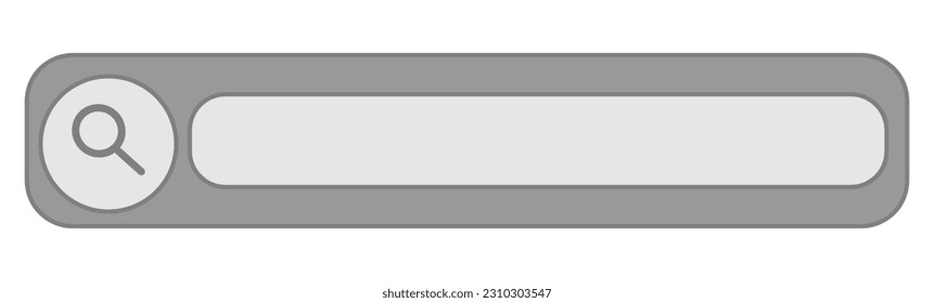 Flat search string for banner plan,calendar design. Computer interface. Vector illustration. Stock image.