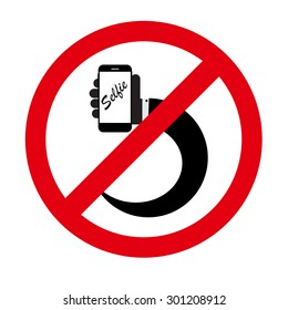 Flat Selfie Icon Vector Illustration EPS10