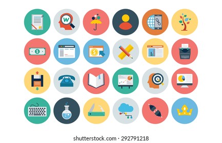 
Flat SEO and Marketing Icons 5
