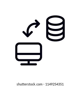Flat server icon