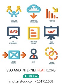 Flat set 2 icons for Web and Mobile Applications