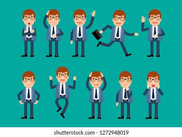 Flat set - Businesspeople