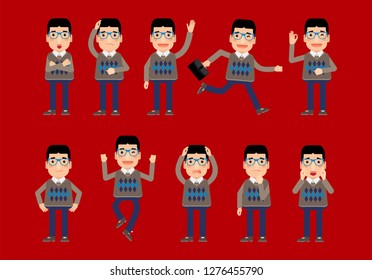 Flat set - Businesspeople