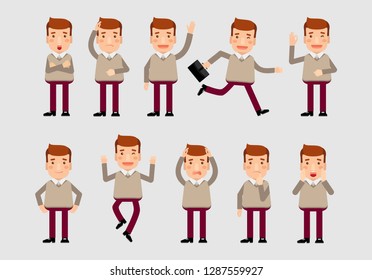 Flat set - Businesspeople