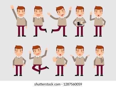 Flat set - Businesspeople