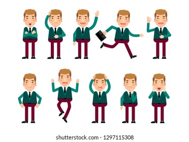Flat set - Businesspeople