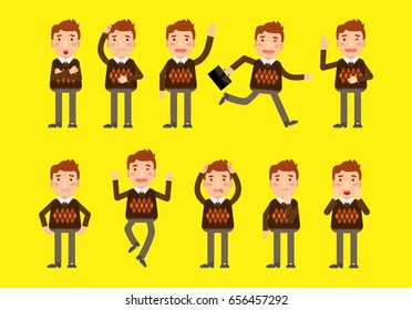 Flat set - Businesspeople