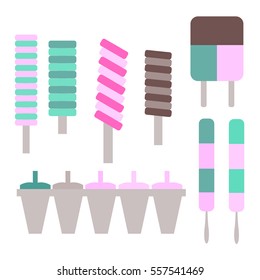 flat set ice cream 