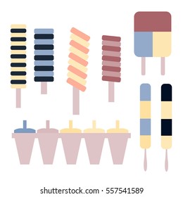flat set ice cream 