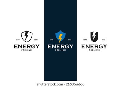 Flaches Set von modernem Schild, Logo-Design, Vektorgrafik