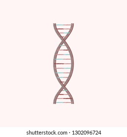 flat shading style icon DNA