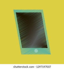 flat shading style icon mobile phone
